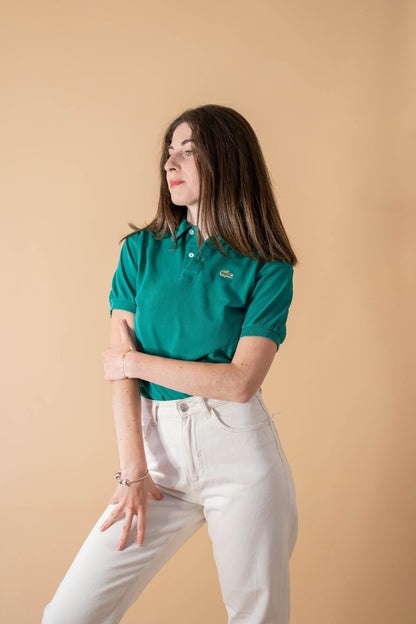 Polo Lacoste Femme 443 - VERT - XS - amifrip - Friperie en ligne et vêtements vintage