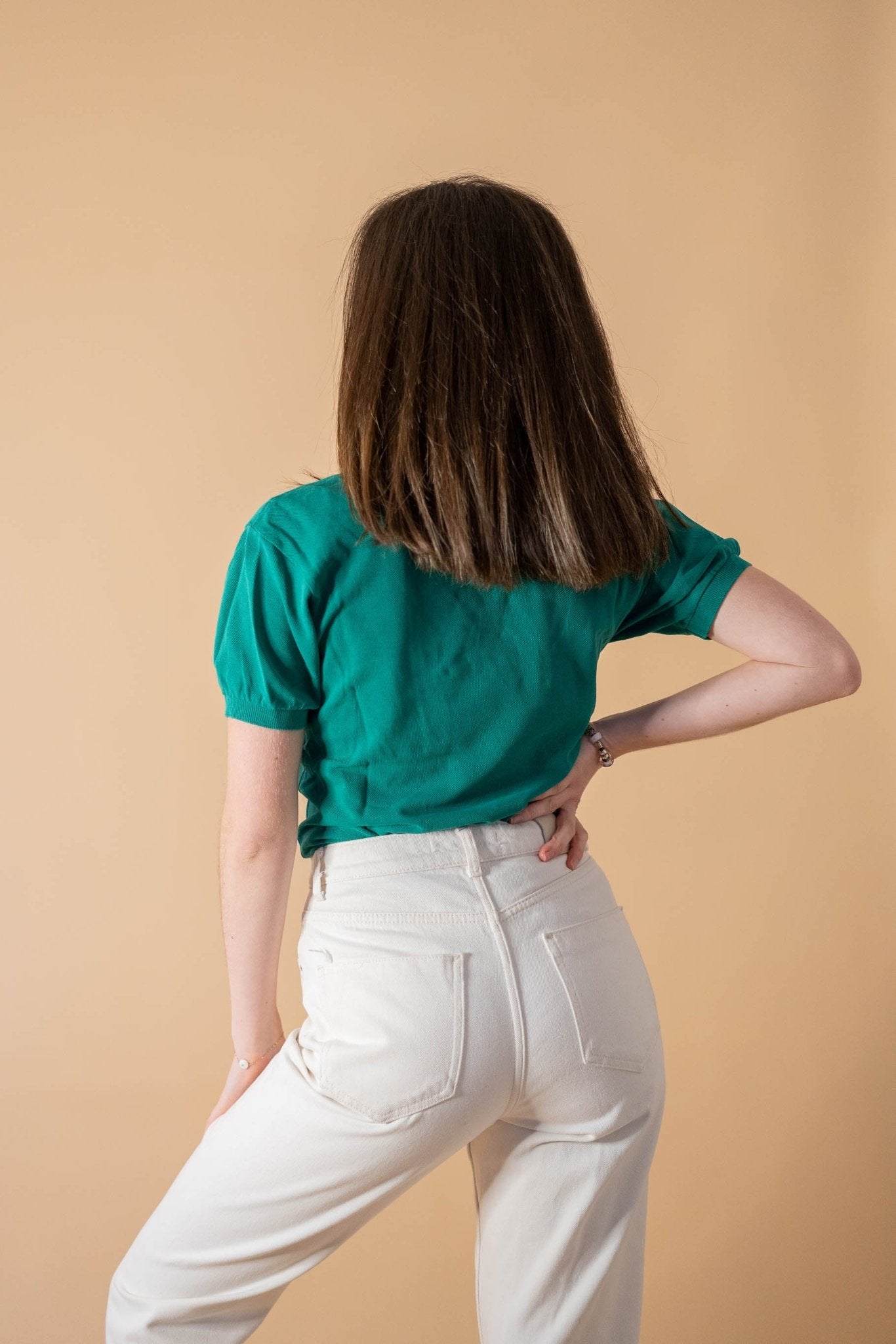 Polo Lacoste Femme 443 - VERT - XS - amifrip - Friperie en ligne et vêtements vintage
