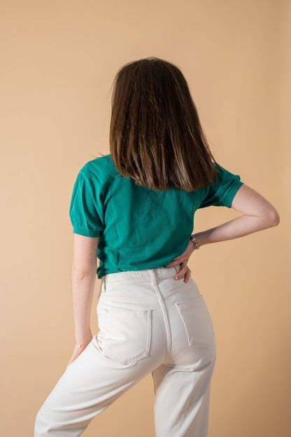 Polo Lacoste Femme 443 - VERT - XS - amifrip - Friperie en ligne et vêtements vintage