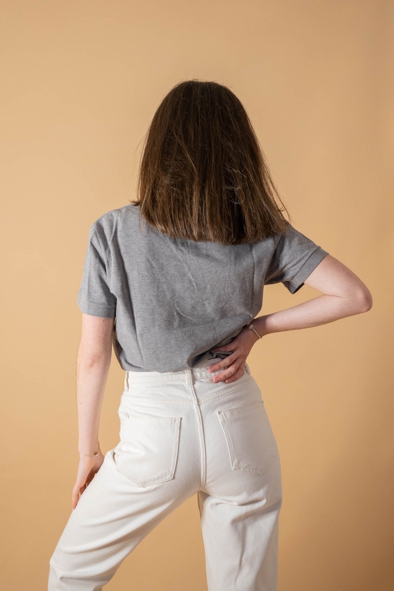 Polo Lacoste Femme 914 - GRIS - S - amifrip - Friperie en ligne et vêtements vintage
