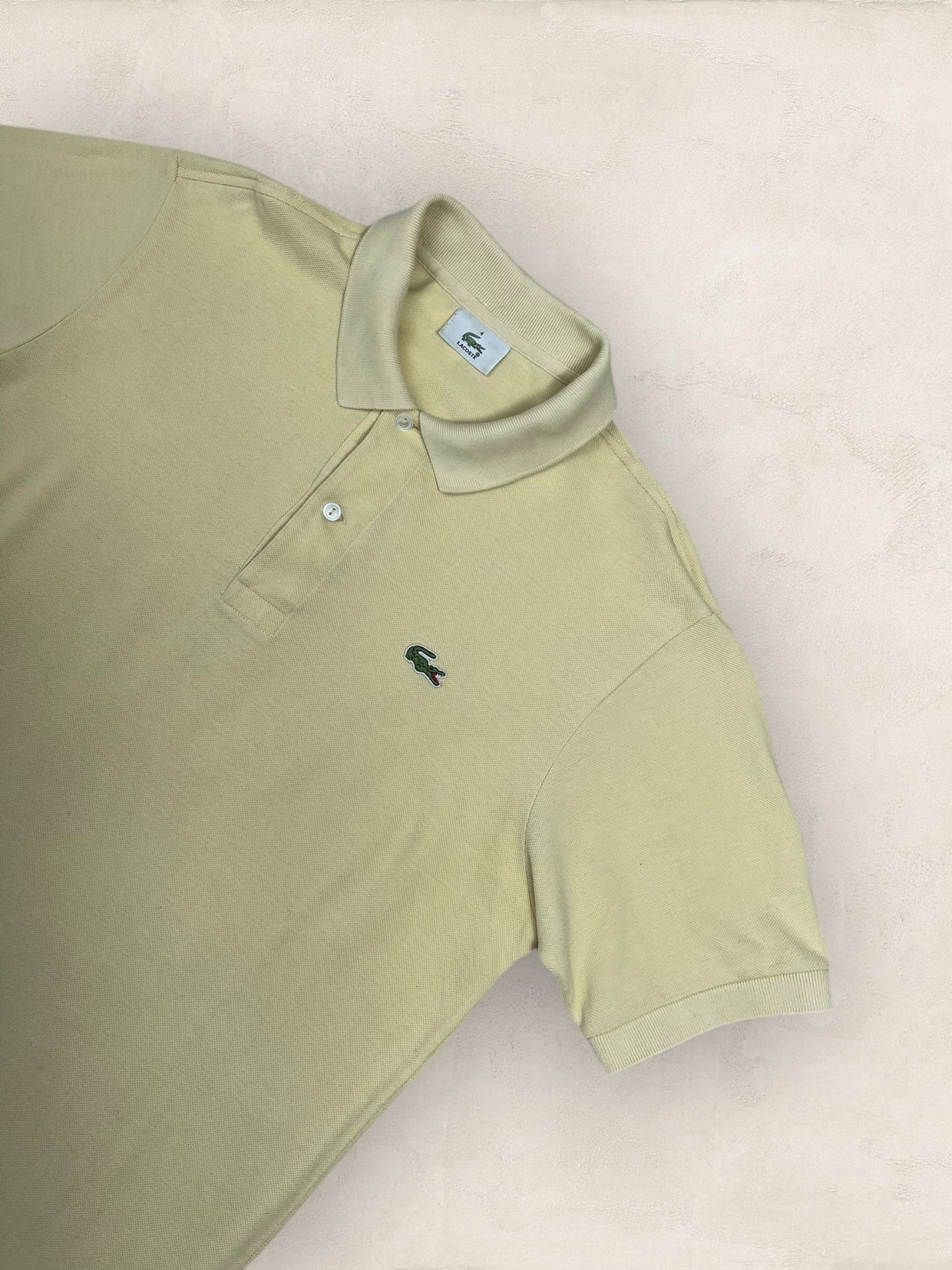 Polo Lacoste homme Ref: 2672 - JAUNE - L - amifrip - Friperie en ligne et vêtements vintage