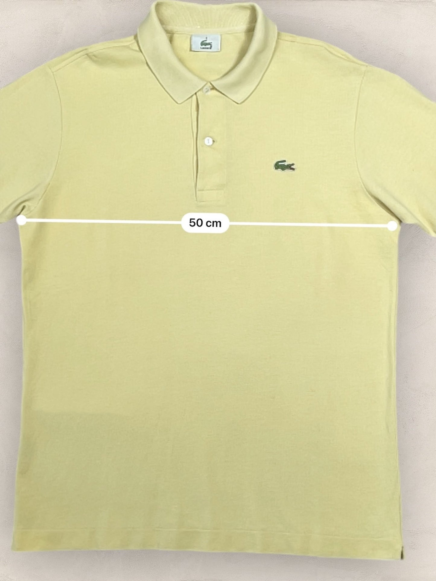 Polo Lacoste homme Ref: 2672 - JAUNE - L - amifrip - Friperie en ligne et vêtements vintage