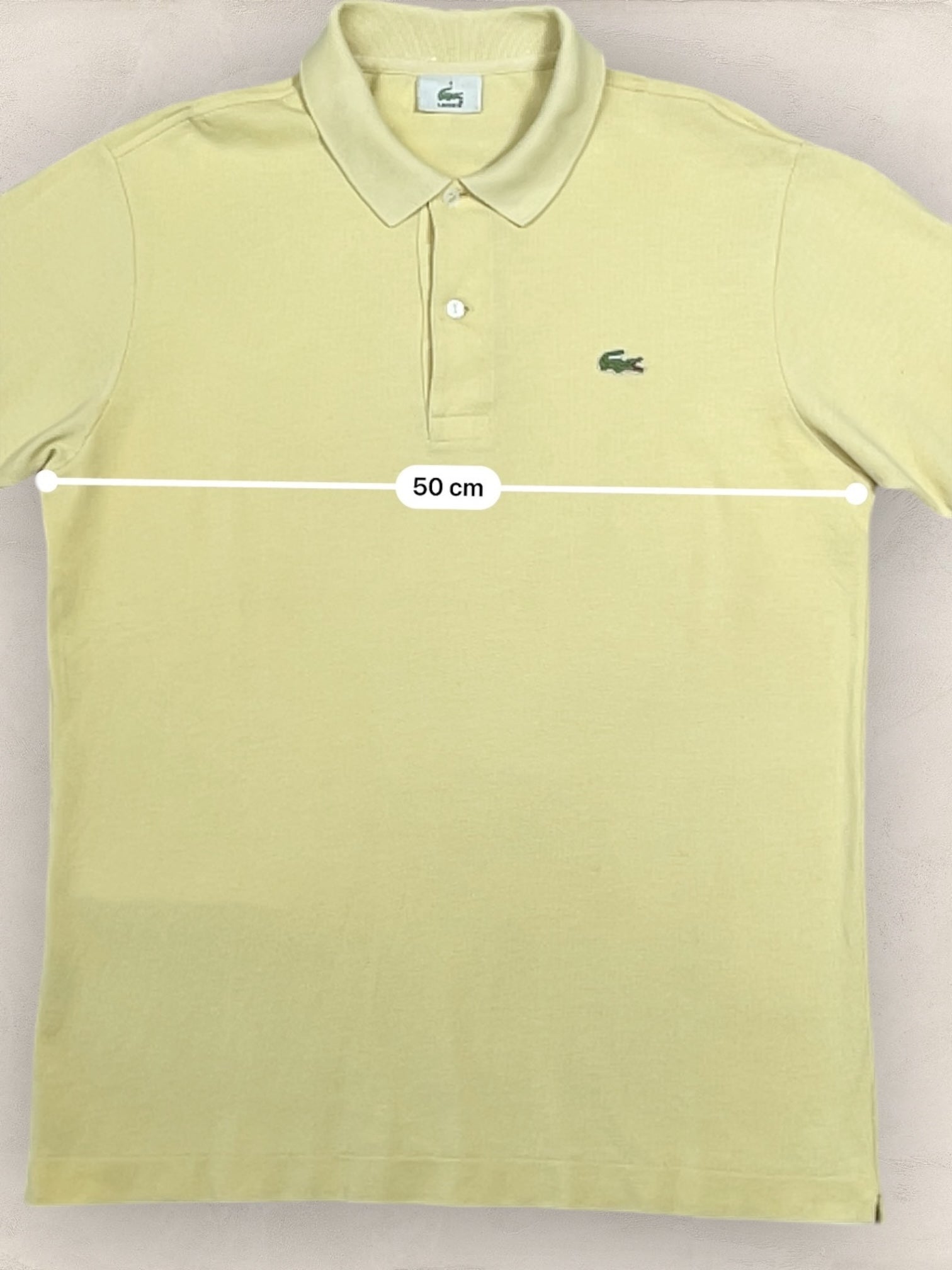 Polo Lacoste homme Ref: 2672 - JAUNE - L - amifrip - Friperie en ligne et vêtements vintage