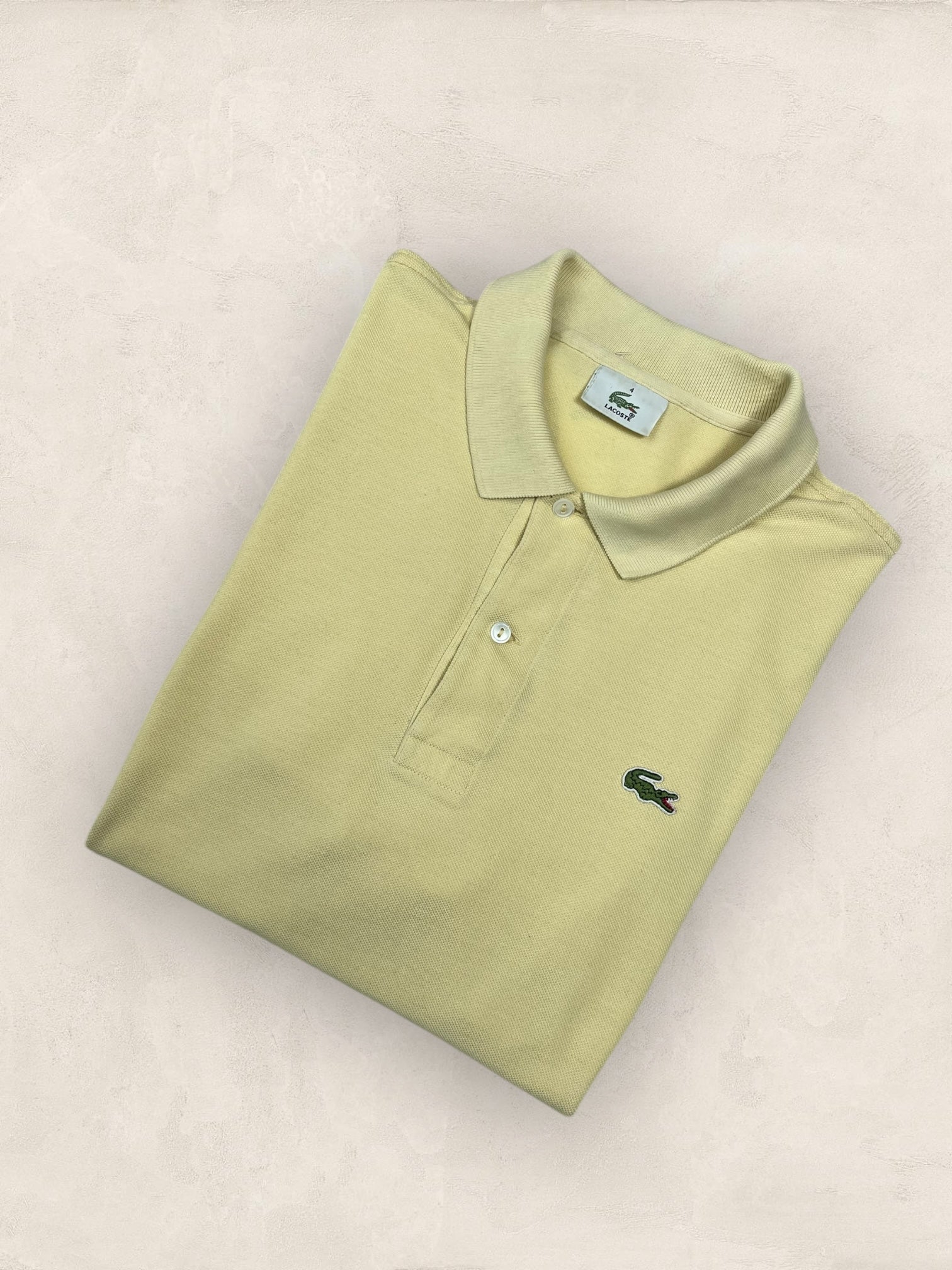 Polo Lacoste homme Ref: 2672 - JAUNE - L - amifrip - Friperie en ligne et vêtements vintage
