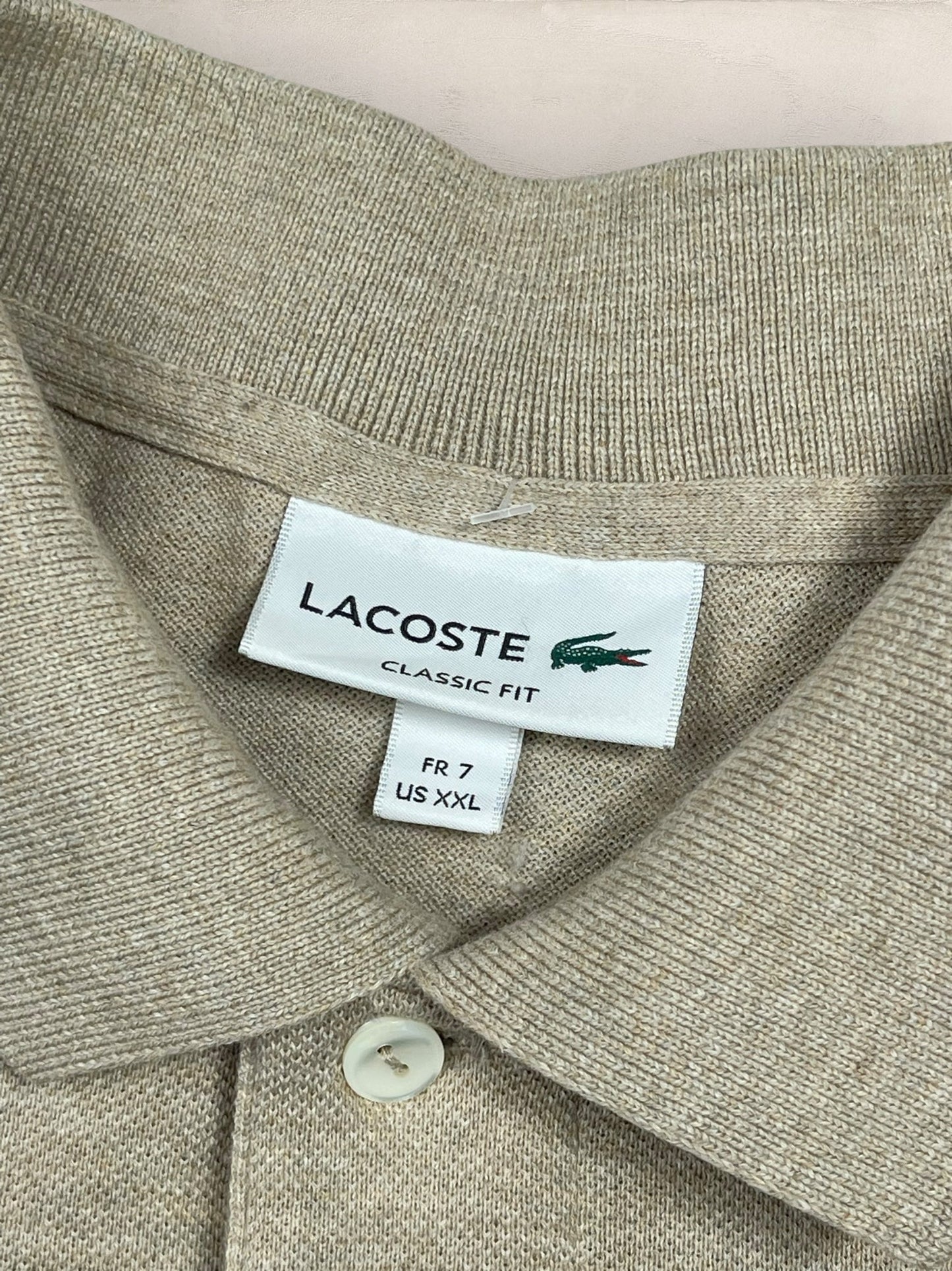 Polo Lacoste homme Ref: 2675 - BEIGE - 2XL - amifrip - Friperie en ligne et vêtements vintage