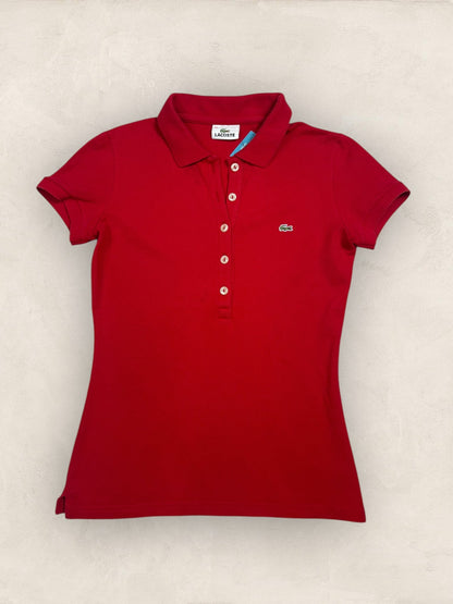 Polo Lacoste Rouge XS Femme Ref: 1122 - Rouge - XS - amifrip - Friperie en ligne et vêtements vintage
