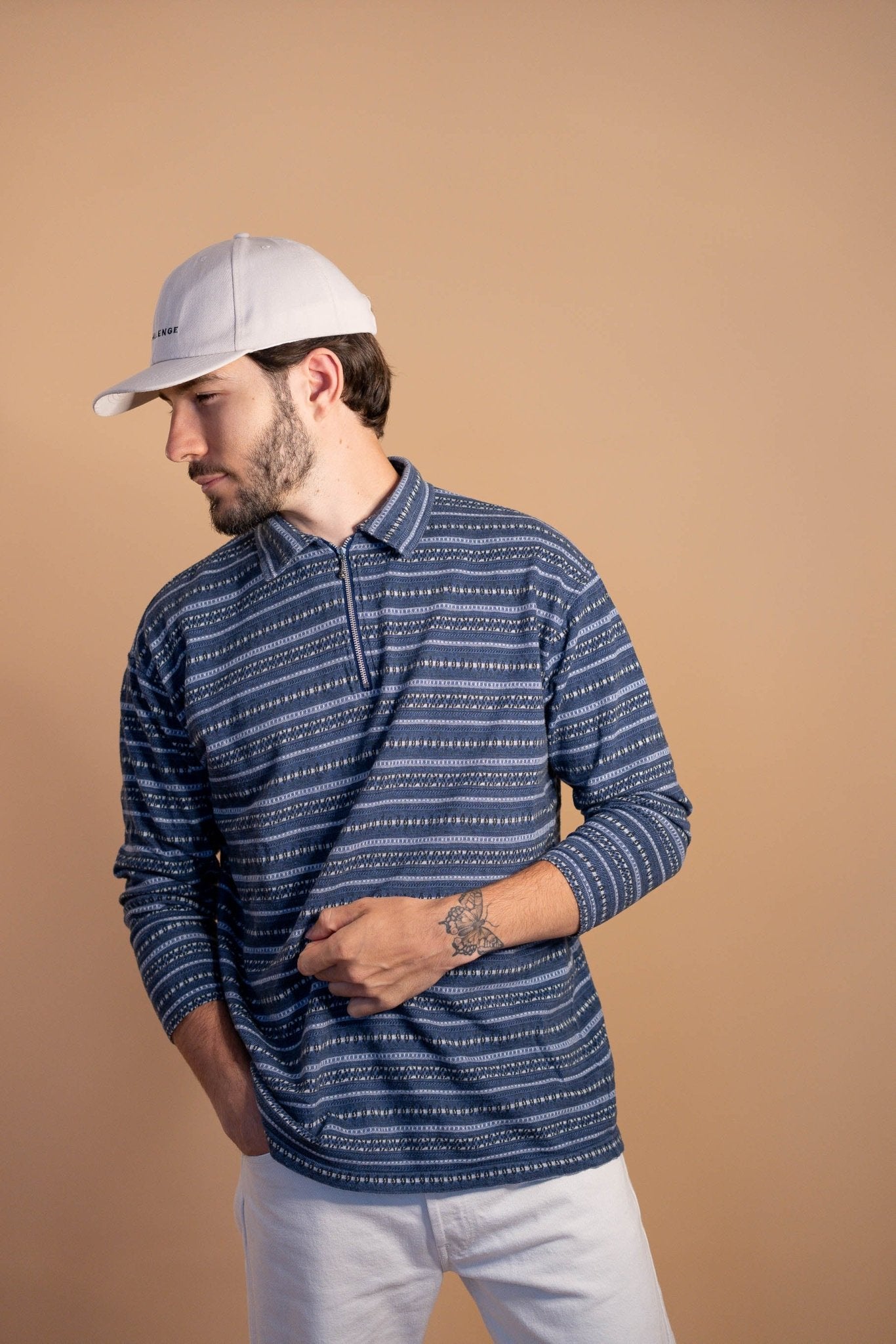 Polo manches longues homme 687 - S - BLEU - amifrip - Friperie en ligne et vêtements vintage