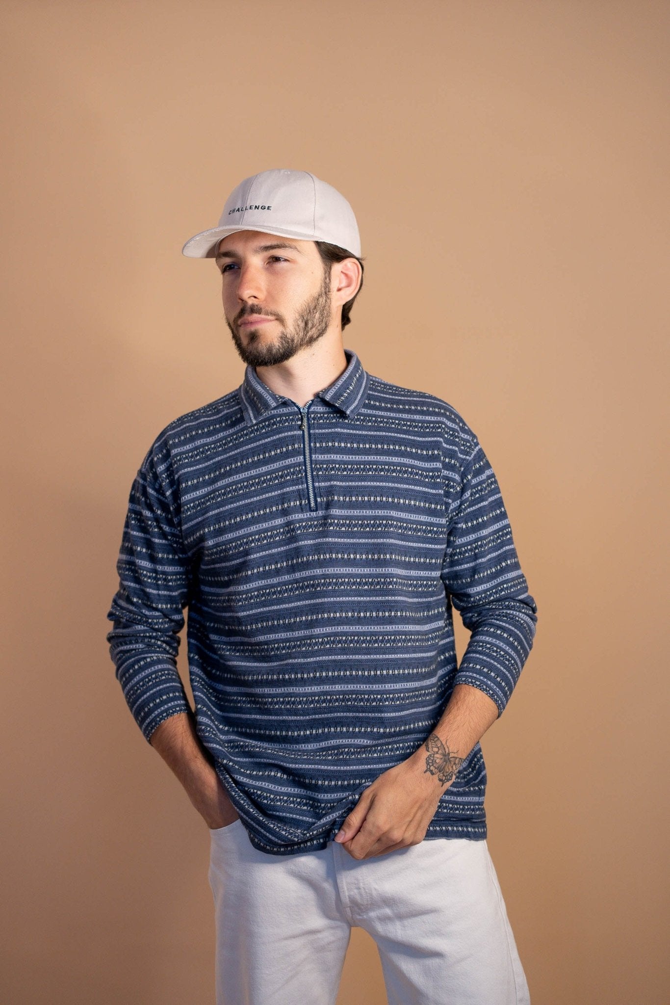 Polo manches longues homme 687 - S - BLEU - amifrip - Friperie en ligne et vêtements vintage