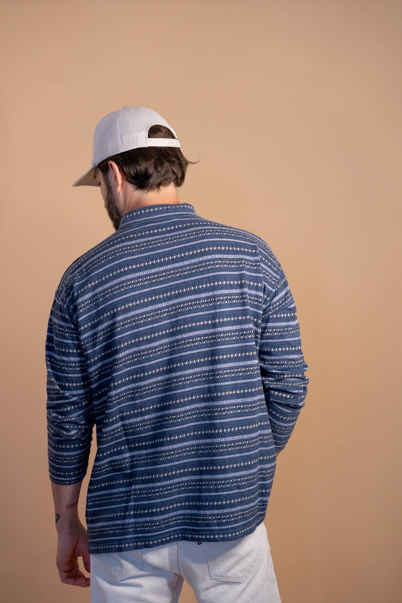 Polo manches longues homme 687 - S - BLEU - amifrip - Friperie en ligne et vêtements vintage