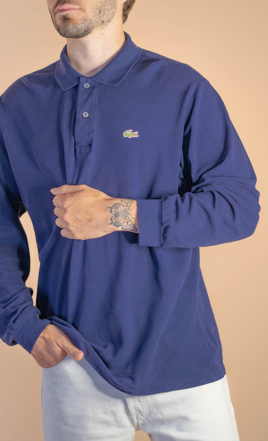 Polo manches longues Lacoste 928 - BLEU - L - amifrip - Friperie en ligne et vêtements vintage