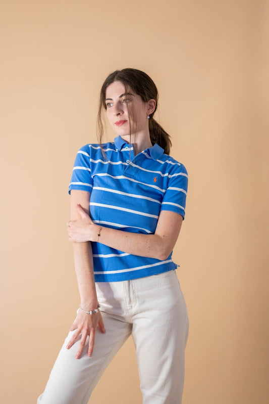 Polo Ralph Lauren Femme 157 - BLEU - XS - amifrip - Friperie en ligne et vêtements vintage
