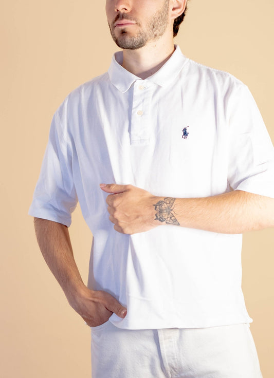 Polo Ralph Lauren Homme 359 - BLANC - XL - amifrip - Friperie en ligne et vêtements vintage