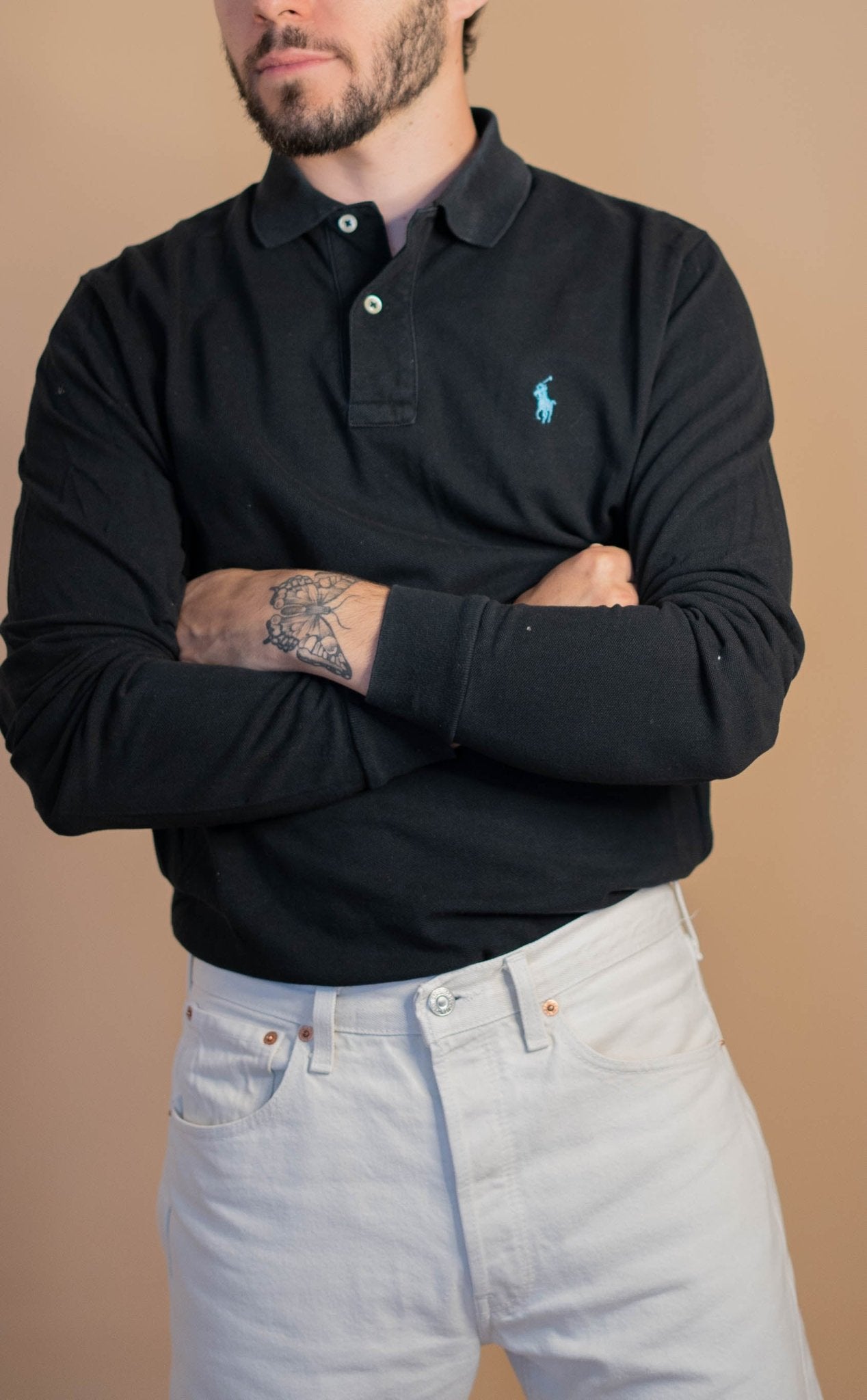 POLO RALPH LAUREN HOMME 370 - NOIR - S - amifrip - Friperie en ligne et vêtements vintage