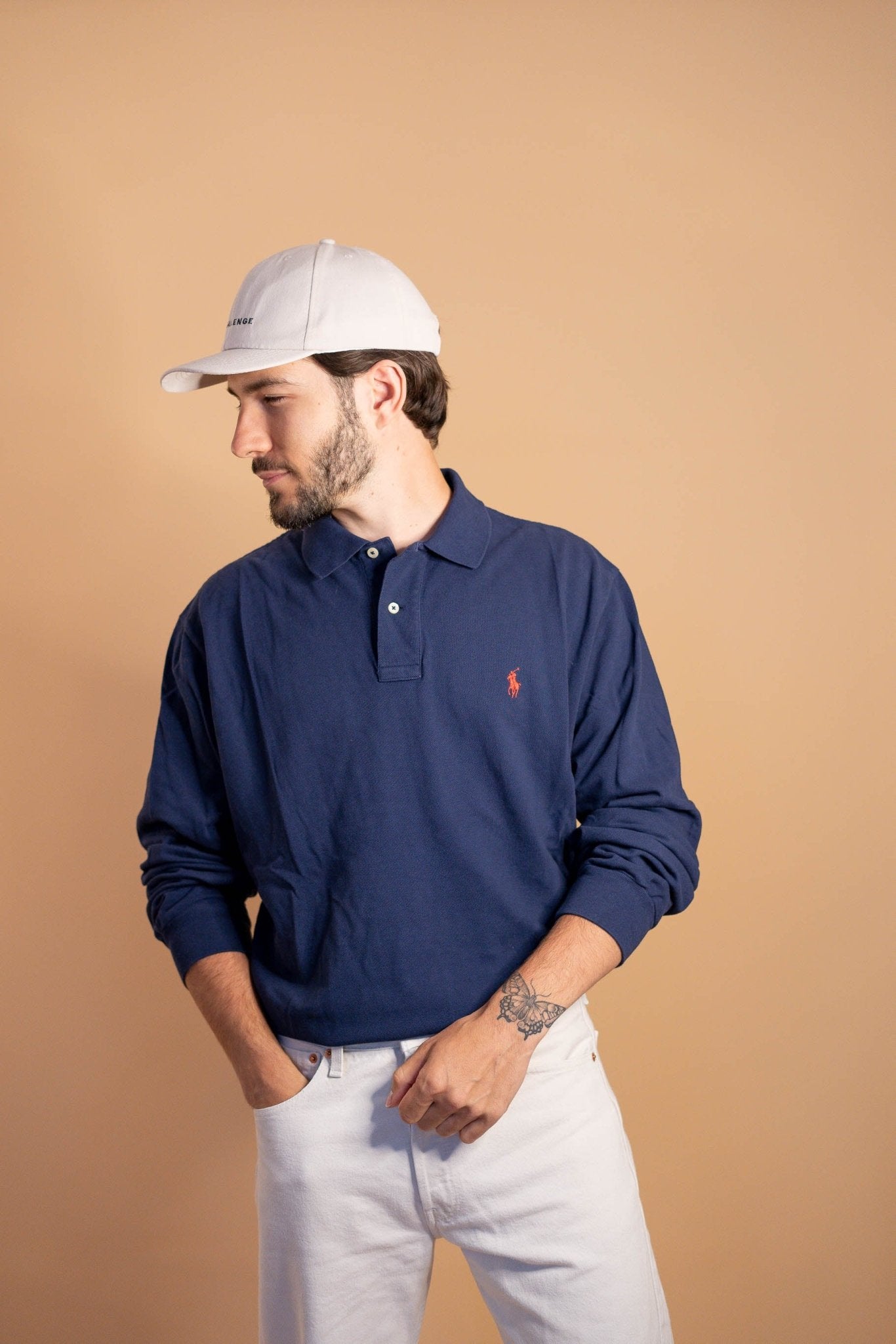 POLO RALPH LAUREN HOMME 459 - BLEU - L - amifrip - Friperie en ligne et vêtements vintage