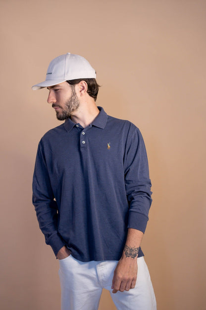 POLO RALPH LAUREN HOMME 463 - BLEU - L - amifrip - Friperie en ligne et vêtements vintage