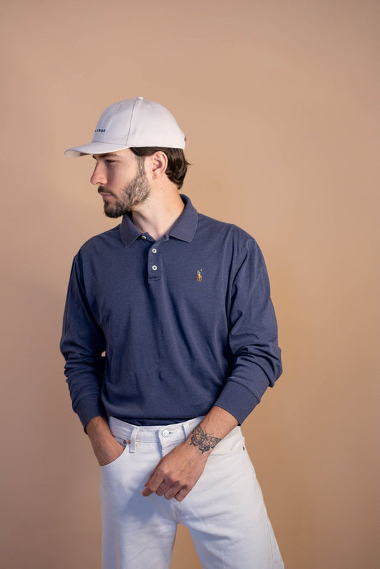 POLO RALPH LAUREN HOMME 463 - BLEU - L - amifrip - Friperie en ligne et vêtements vintage