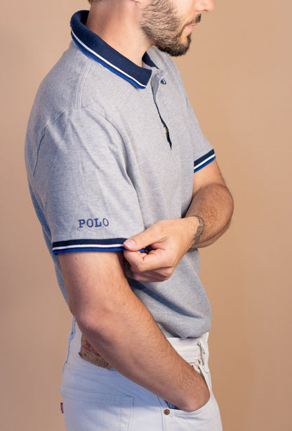 POLO RALPH LAUREN HOMME 884 - GRIS - XL - amifrip - Friperie en ligne et vêtements vintage