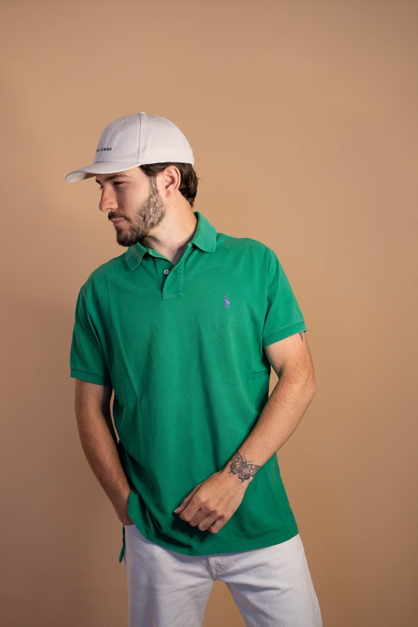POLO RALPH LAUREN HOMME 887 - VERT - L - amifrip - Friperie en ligne et vêtements vintage