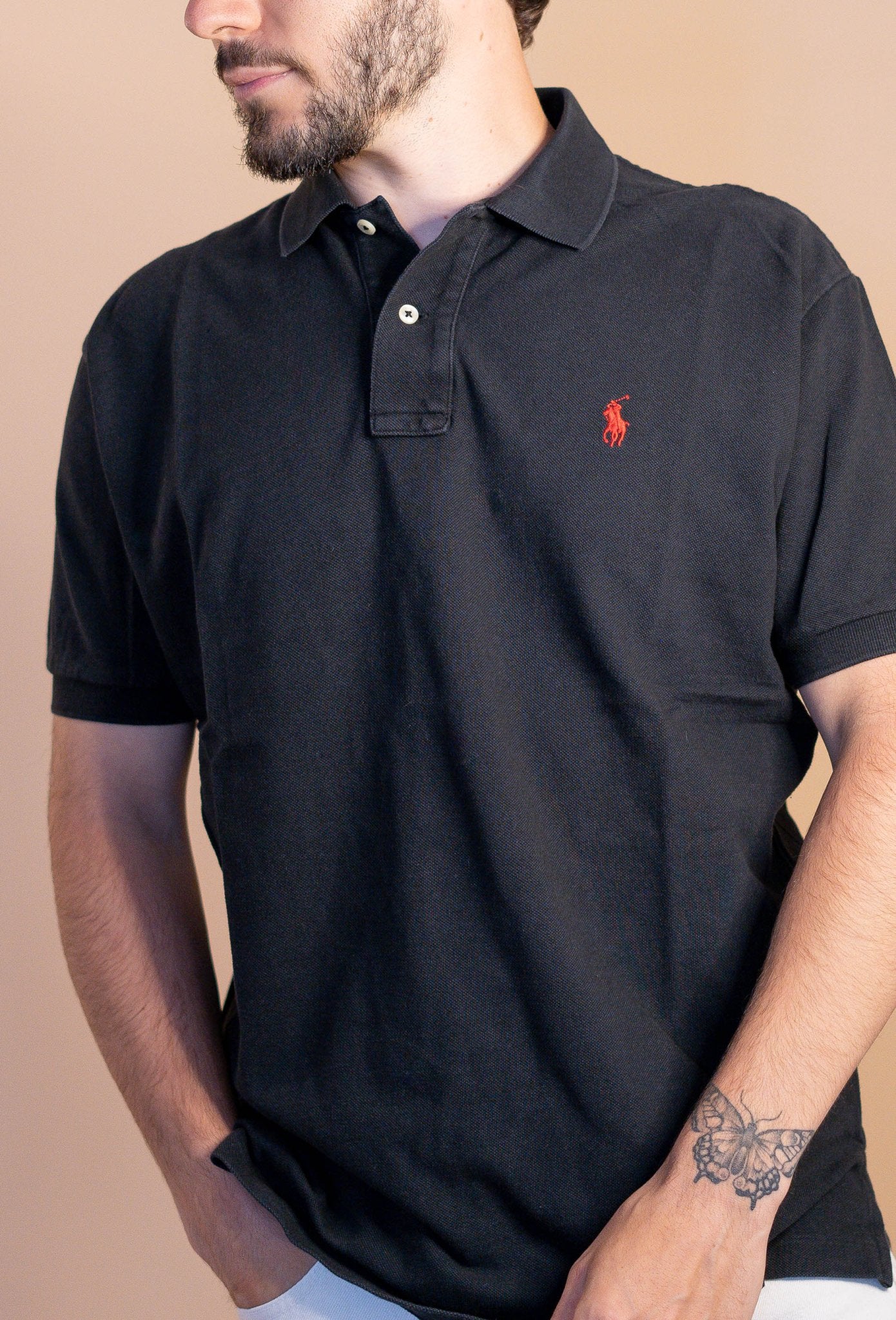 POLO RALPH LAUREN HOMME 888 - NOIR - M - amifrip - Friperie en ligne et vêtements vintage