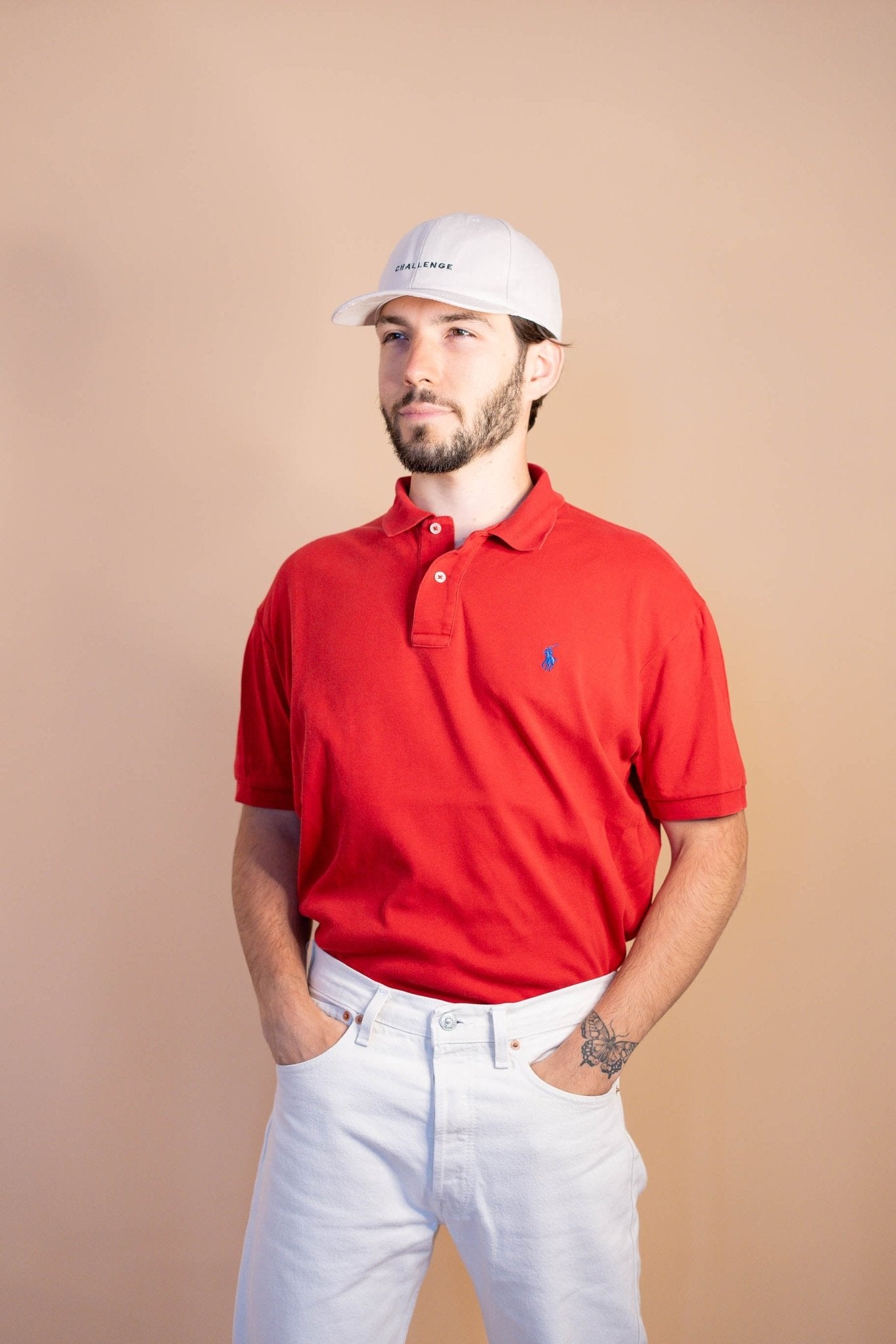 POLO RALPH LAUREN HOMME 890 - ROUGE - M - amifrip - Friperie en ligne et vêtements vintage