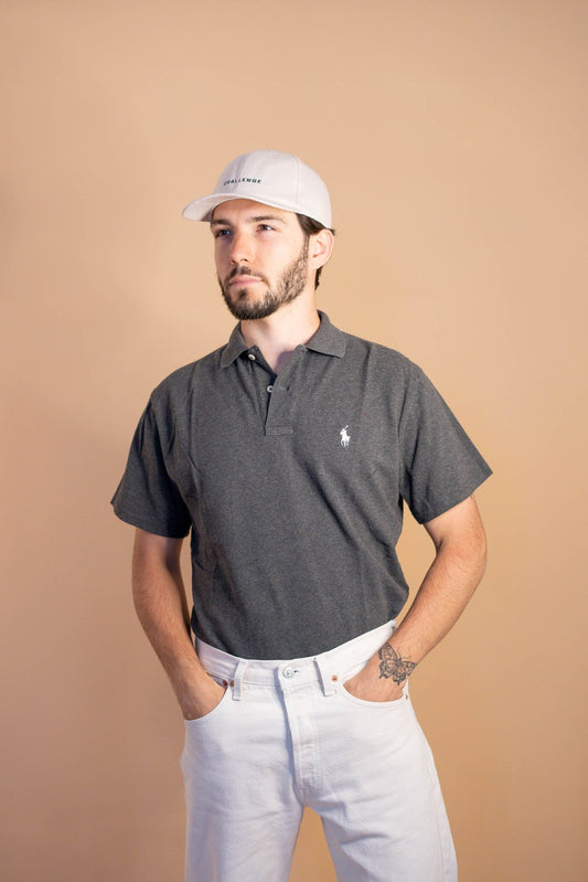 POLO RALPH LAUREN HOMME 891 - GRIS - S - amifrip - Friperie en ligne et vêtements vintage