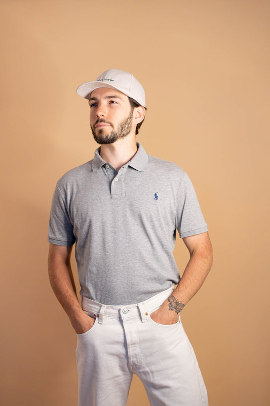POLO RALPH LAUREN HOMME 893 - GRIS - M - amifrip - Friperie en ligne et vêtements vintage