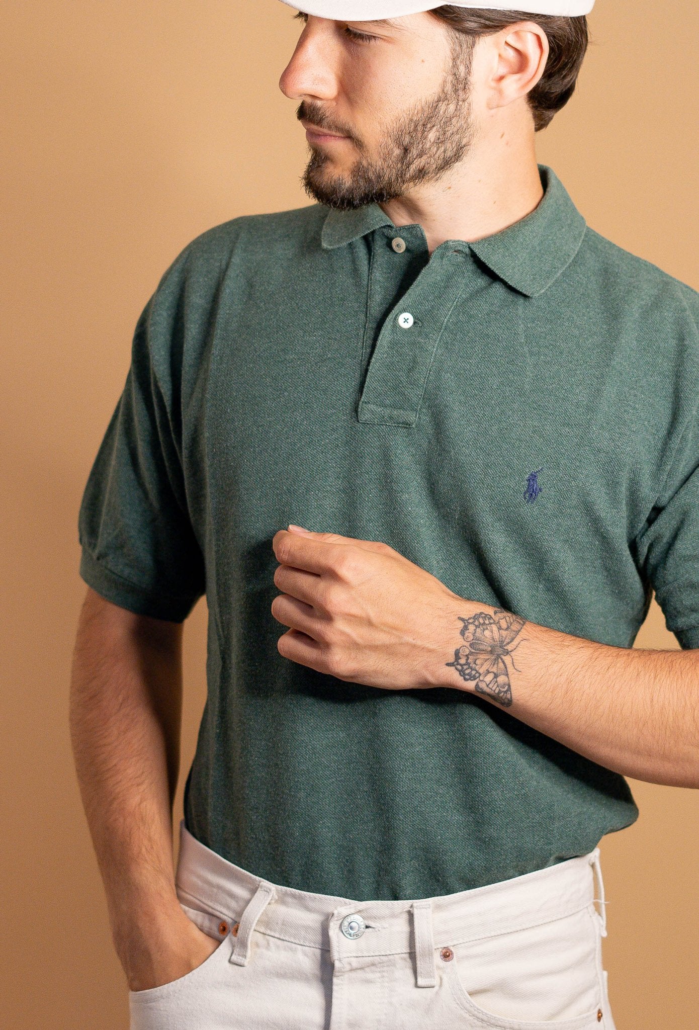 POLO RALPH LAUREN HOMME 895 - VERT - S - amifrip - Friperie en ligne et vêtements vintage
