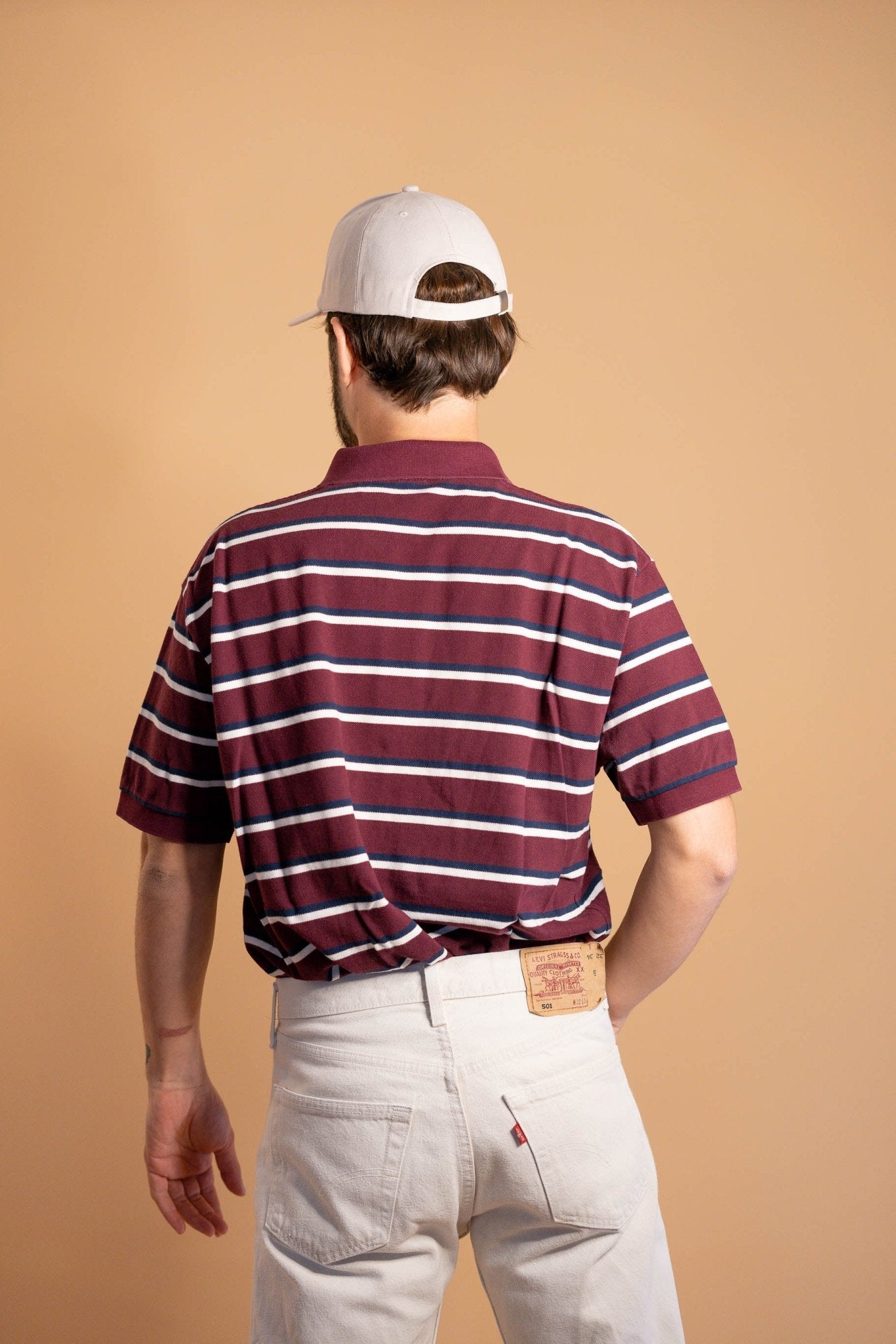POLO RALPH LAUREN HOMME 896 - BORDEAUX - L - amifrip - Friperie en ligne et vêtements vintage