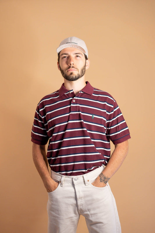 POLO RALPH LAUREN HOMME 896 - BORDEAUX - L - amifrip - Friperie en ligne et vêtements vintage