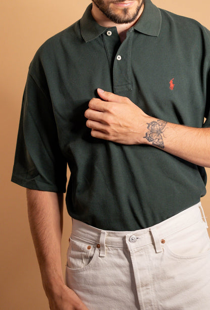 POLO RALPH LAUREN HOMME 906 - VERT - M - amifrip - Friperie en ligne et vêtements vintage