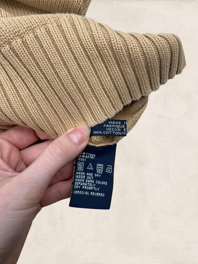 Pull 1/4 Zip Tommy Hilfiger Homme L - Marron - Coton - Ts0183 - amifrip