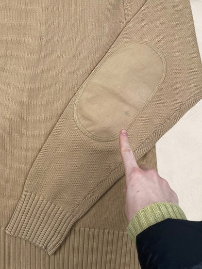 Pull 1/4 Zip Tommy Hilfiger Homme L - Marron - Coton - Ts0183 - amifrip