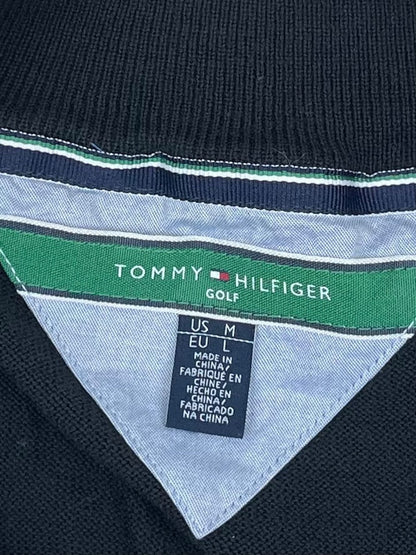 Pull 1/4 Zip Tommy Hilfiger Homme L - Noir - Coton - Très bon état - Ts0182 - amifrip