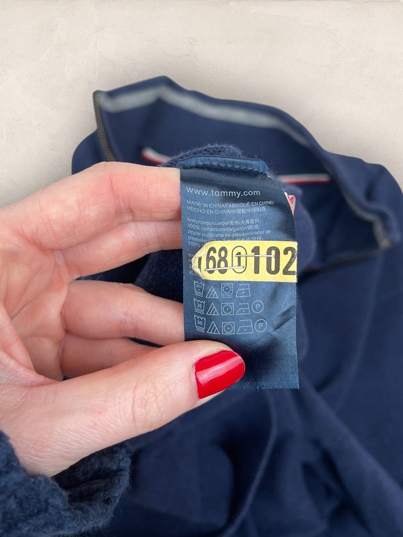 Pull 1/4 zip Tommy Hilfiger - Homme L - Noir - Coton - Ts0215 - amifrip