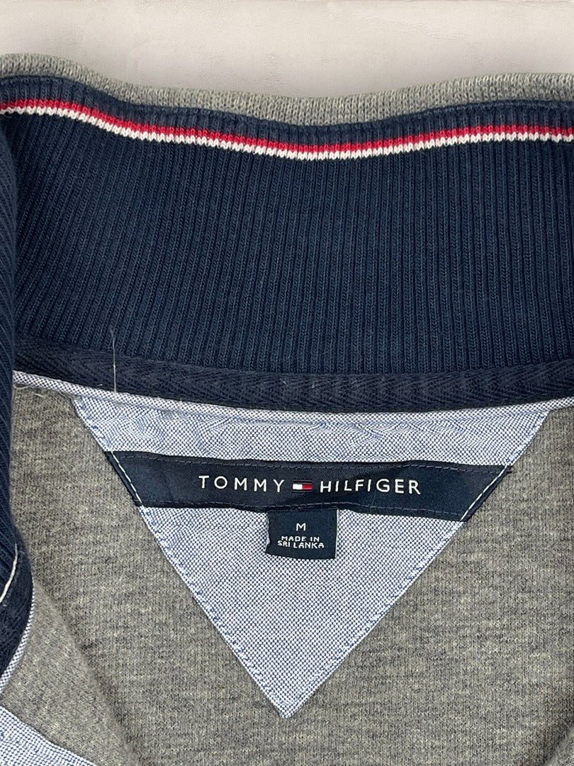 Pull 1/4 zip Tommy Hilfiger - Homme M - Gris - Coton - Ts0204 - amifrip