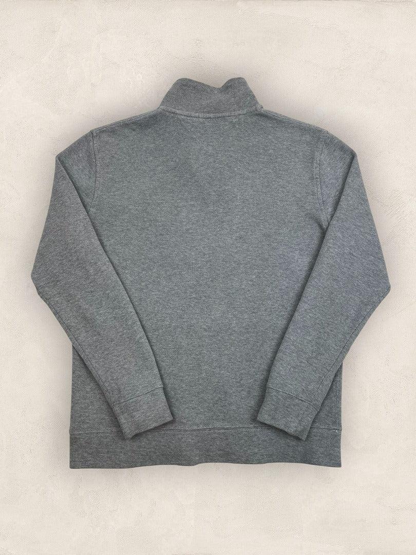 Pull 1/4 zip Tommy Hilfiger - Homme M - Gris - Coton - Ts0204 - amifrip