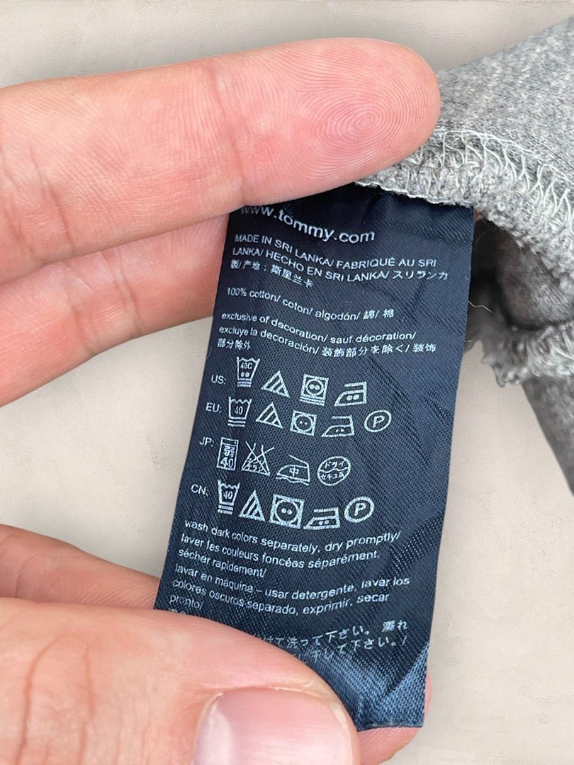 Pull 1/4 zip Tommy Hilfiger - Homme M - Gris - Coton - Ts0204 - amifrip