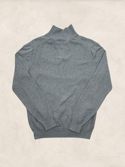 Pull 1/4 Zip Tommy Hilfiger Homme M Gris Très Bon Ts0155 - amifrip