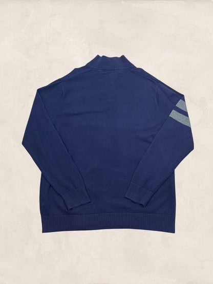 Pull 1/4 zip Tommy Hilfiger - homme Xxl - Bleu marine - Coton - Très bon état - Ts0170 - amifrip