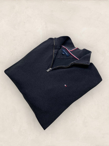 Pull 1/4 Zip Tommy Hilfiger Homme Xxl Noir Tbe - Ts0145 - amifrip