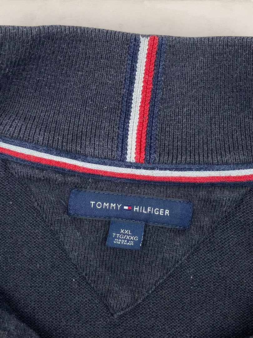 Pull 1/4 Zip Tommy Hilfiger Homme Xxl Noir Tbe - Ts0145 - amifrip