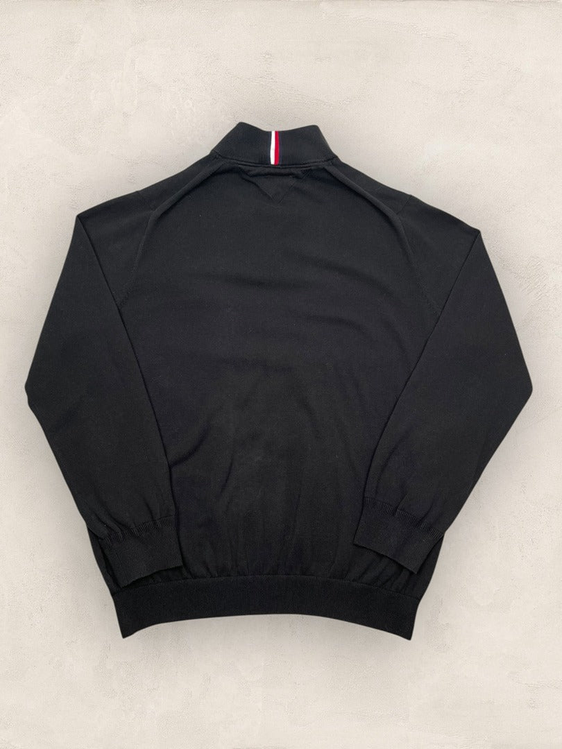 Pull 1/4 zip Tommy Hilfiger noir taille Xxl - Ts0127 - amifrip