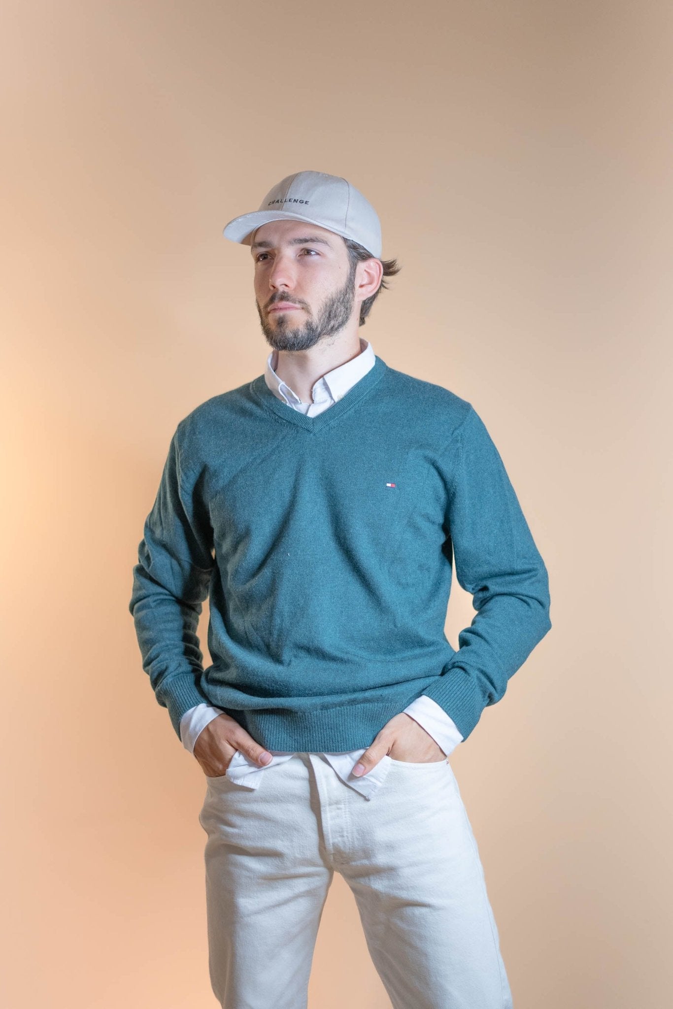 Pull Cachemire Tommy Hilfiger Homme 637 - VERT - L - amifrip - Friperie en ligne et vêtements vintage