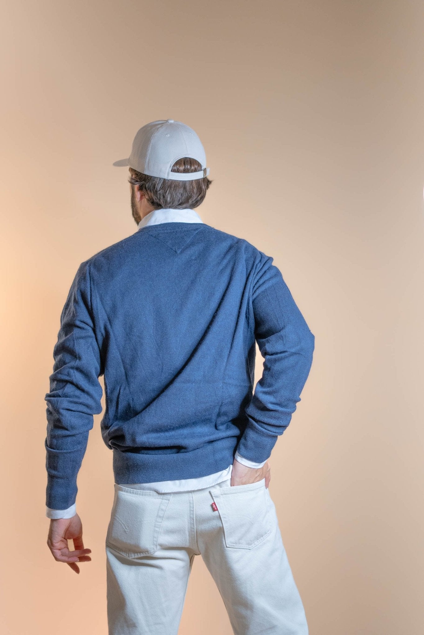 Pull Cachemire Tommy Hilfiger Homme 860 - BLEU - M - amifrip - Friperie en ligne et vêtements vintage