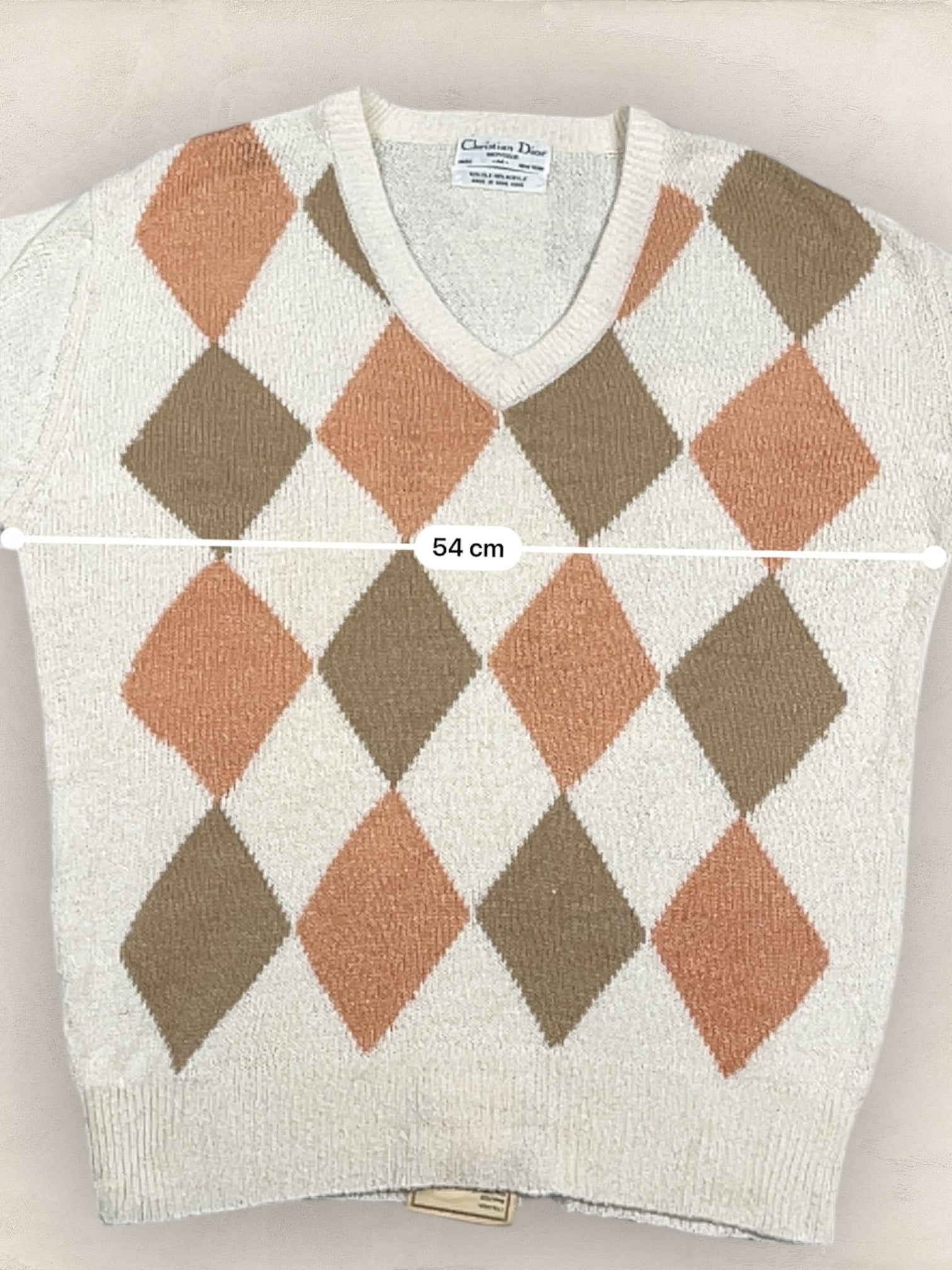 Pull Christian Dior Ref: 2529 - BEIGE - M - amifrip - Friperie en ligne et vêtements vintage