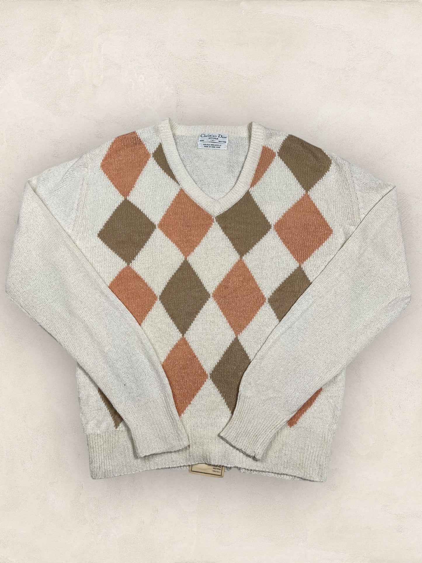 Pull Christian Dior Ref: 2529 - BEIGE - M - amifrip - Friperie en ligne et vêtements vintage