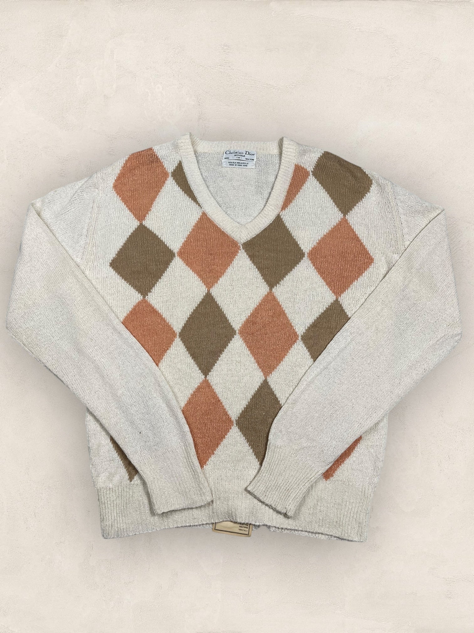 Pull Christian Dior Ref: 2529 - BEIGE - M - amifrip - Friperie en ligne et vêtements vintage