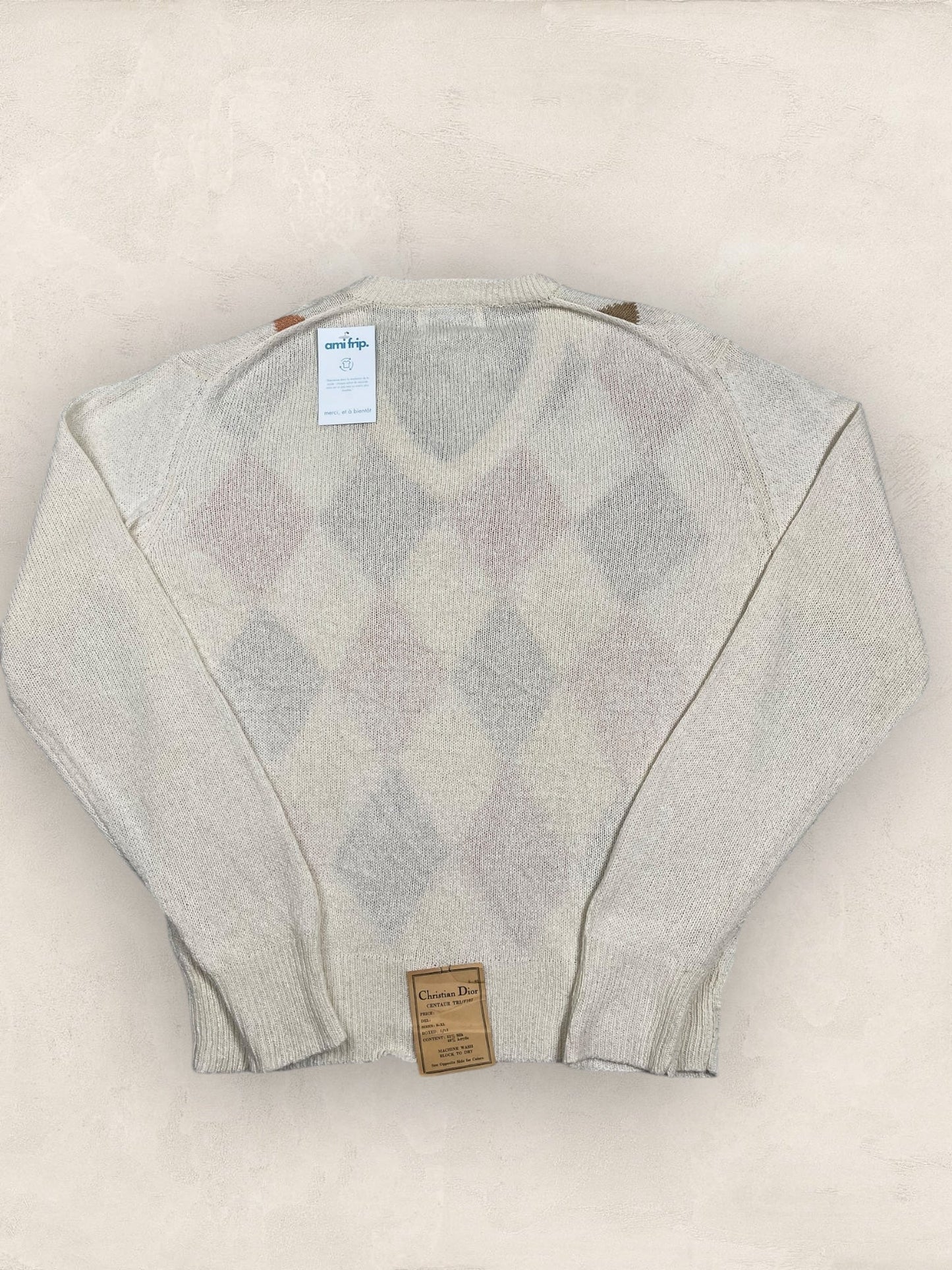 Pull Christian Dior Ref: 2529 - BEIGE - M - amifrip - Friperie en ligne et vêtements vintage