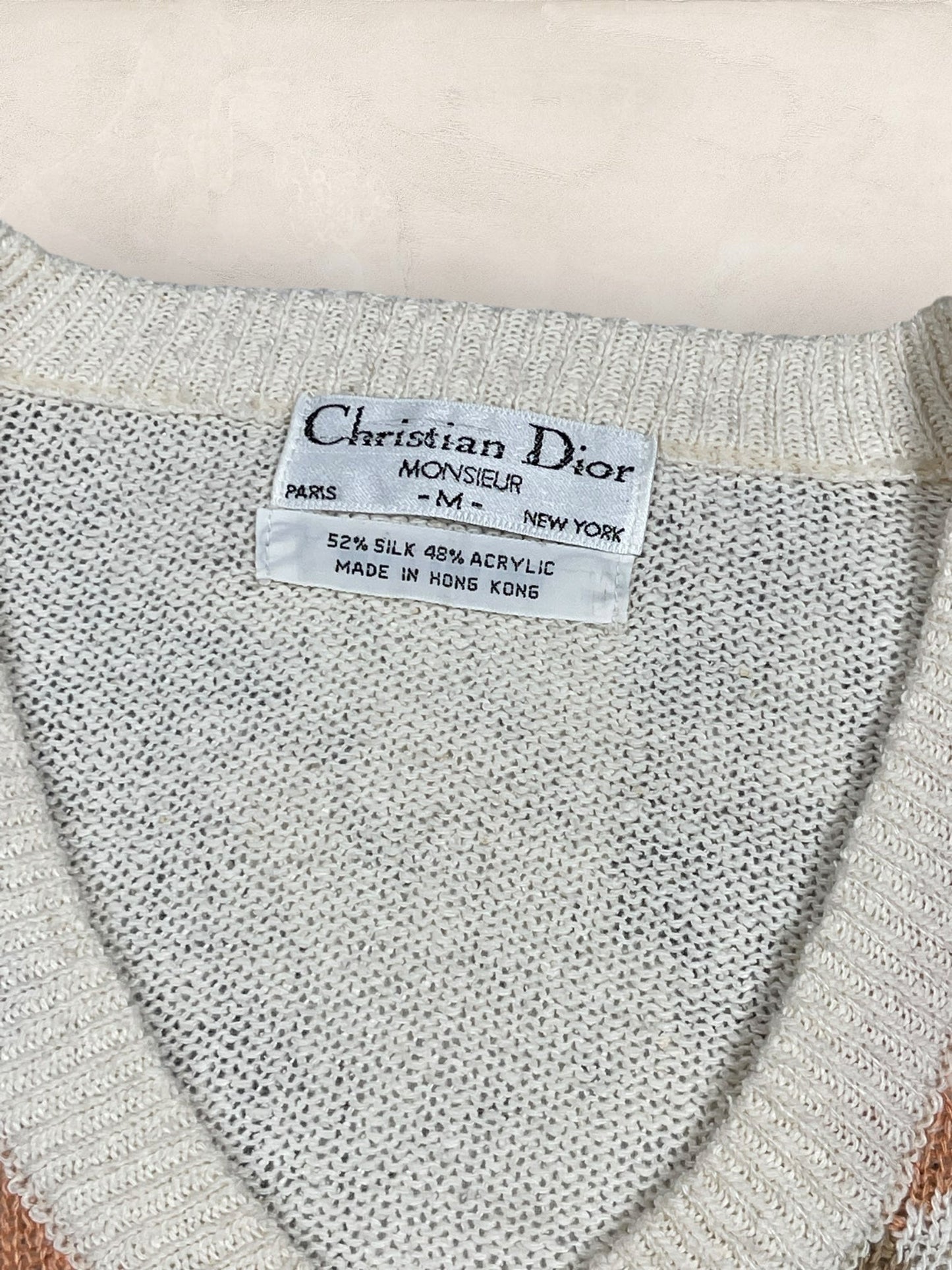 Pull Christian Dior Ref: 2529 - BEIGE - M - amifrip - Friperie en ligne et vêtements vintage
