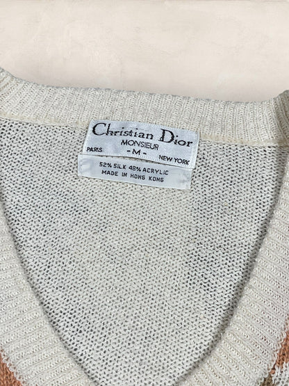 Pull Christian Dior Ref: 2529 - BEIGE - M - amifrip - Friperie en ligne et vêtements vintage